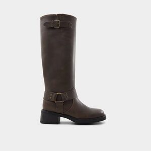 Call It Spring Dark Brown Heeled Boots
